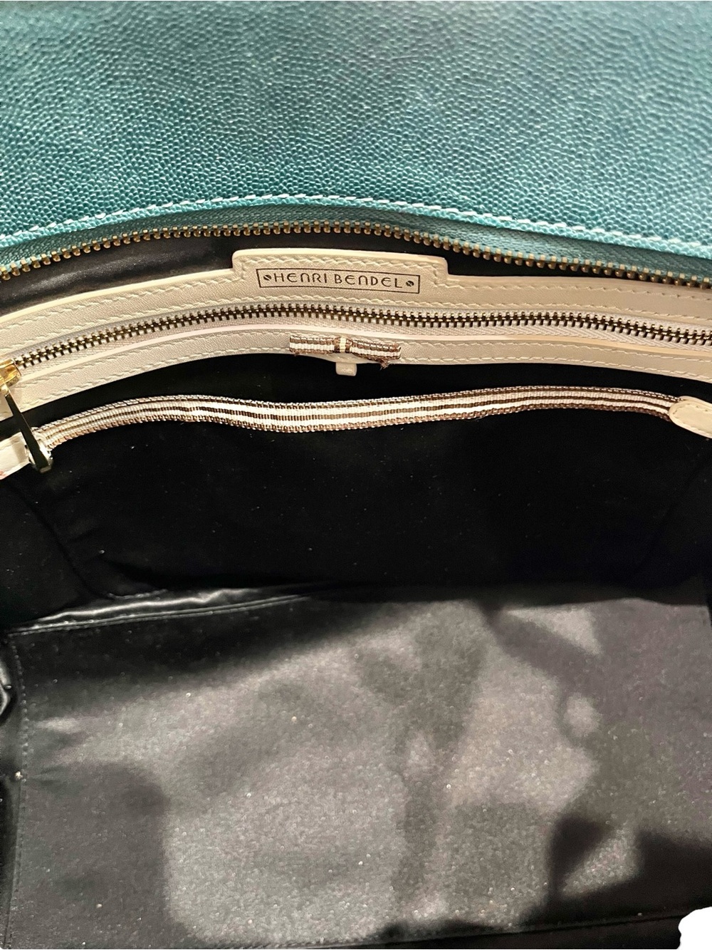 Henri Bendel A List Satchel Limited Edition Teal Green Leather NWOT - Picture 14 of 14